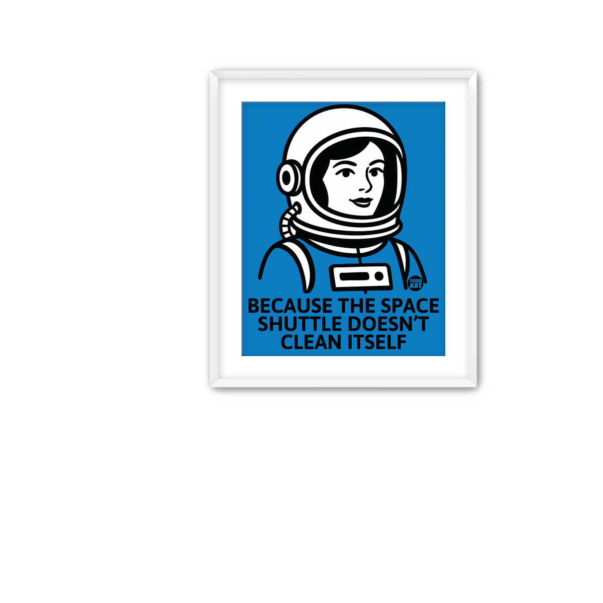 Female Astronaut Fine Art Print