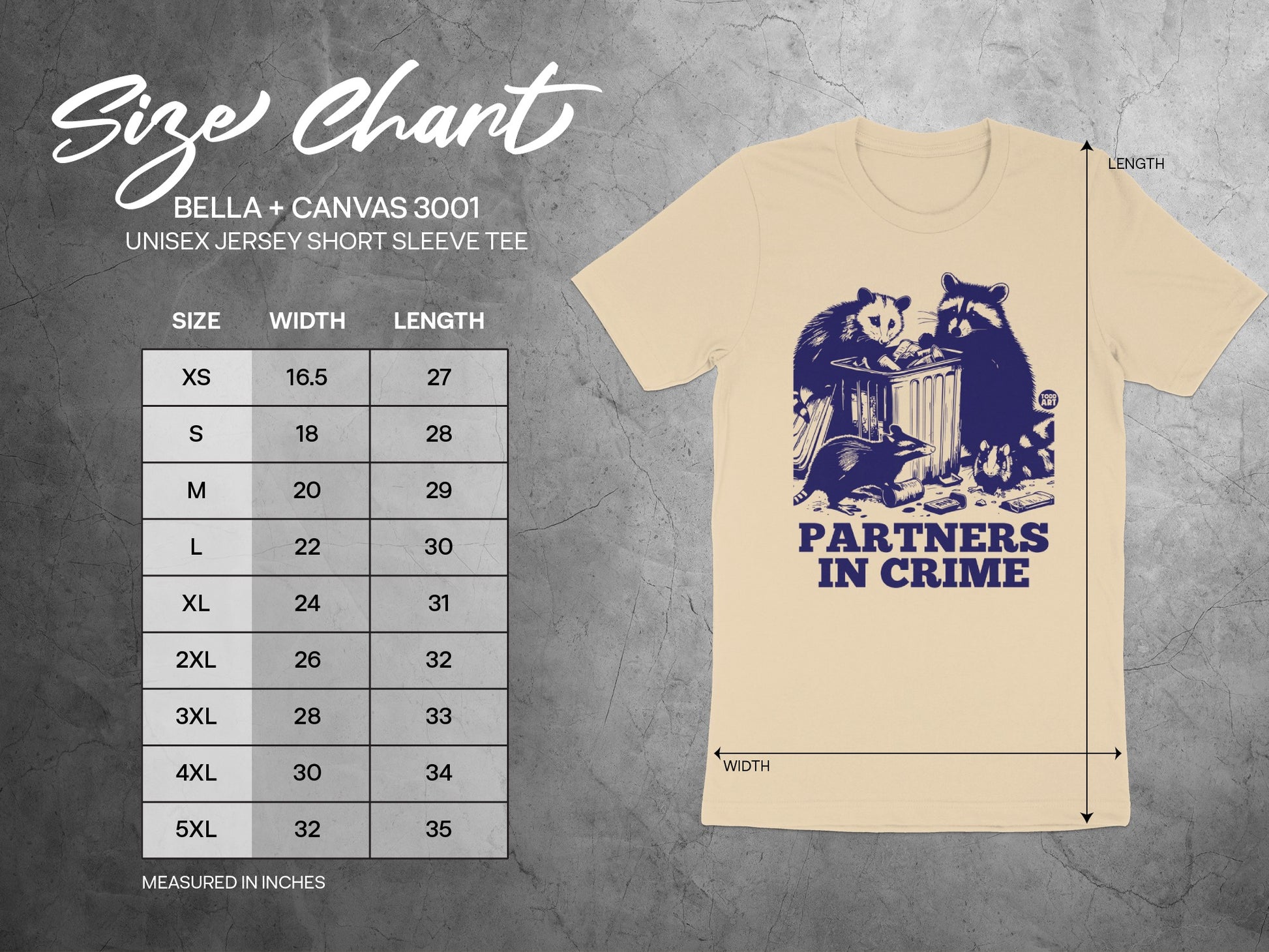 Partners In Crime Graphic T-Shirt Unisex Tee