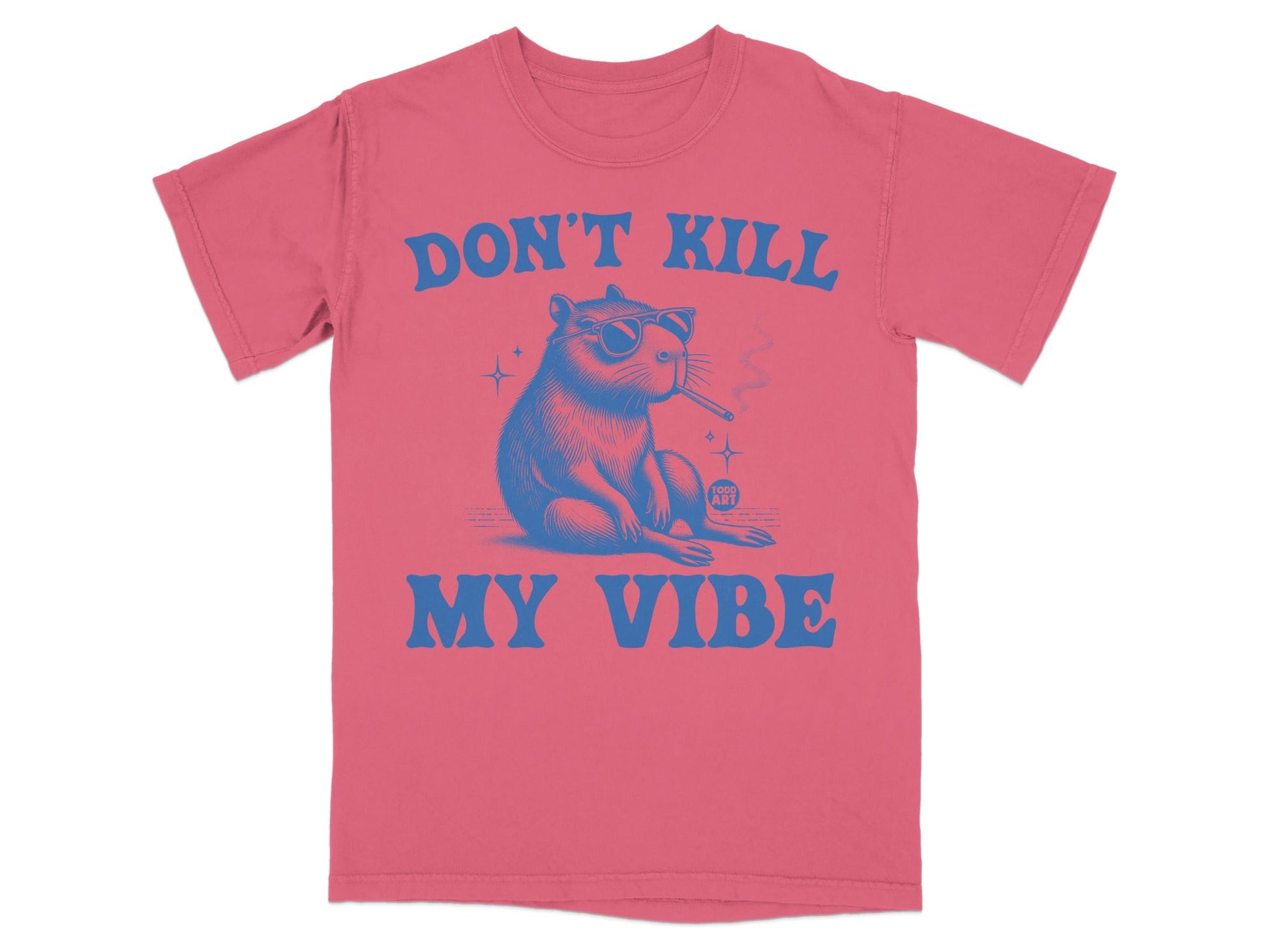Don't Kill My Vibe Slogan T-Shirt Relaxed Fit Shirt