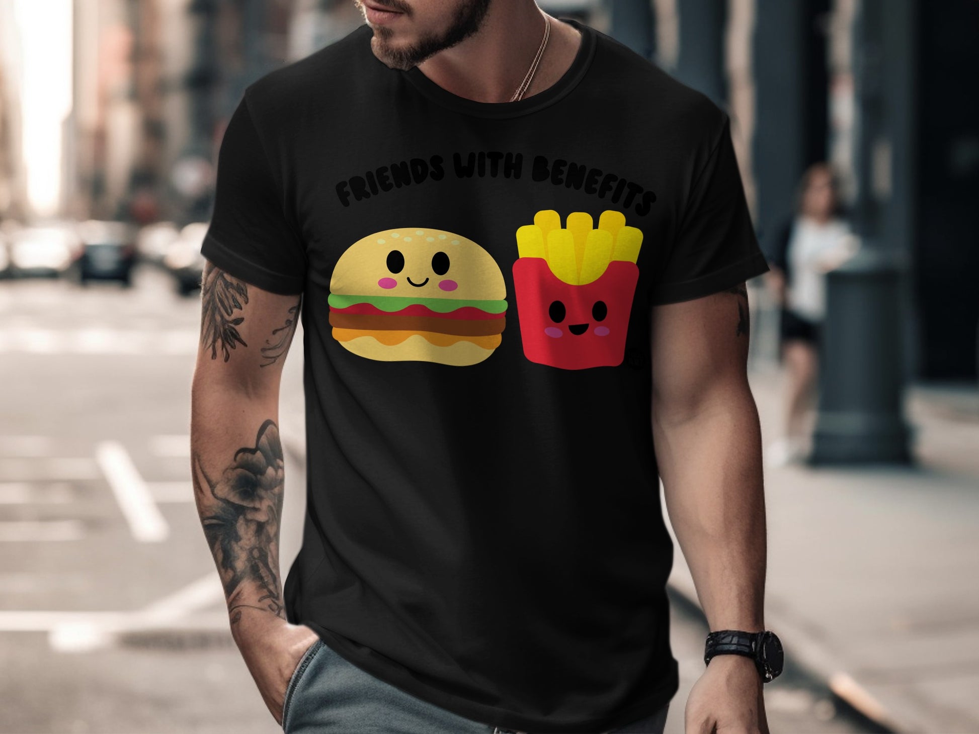 Friends with Benefits Burger and Fries T-Shirt