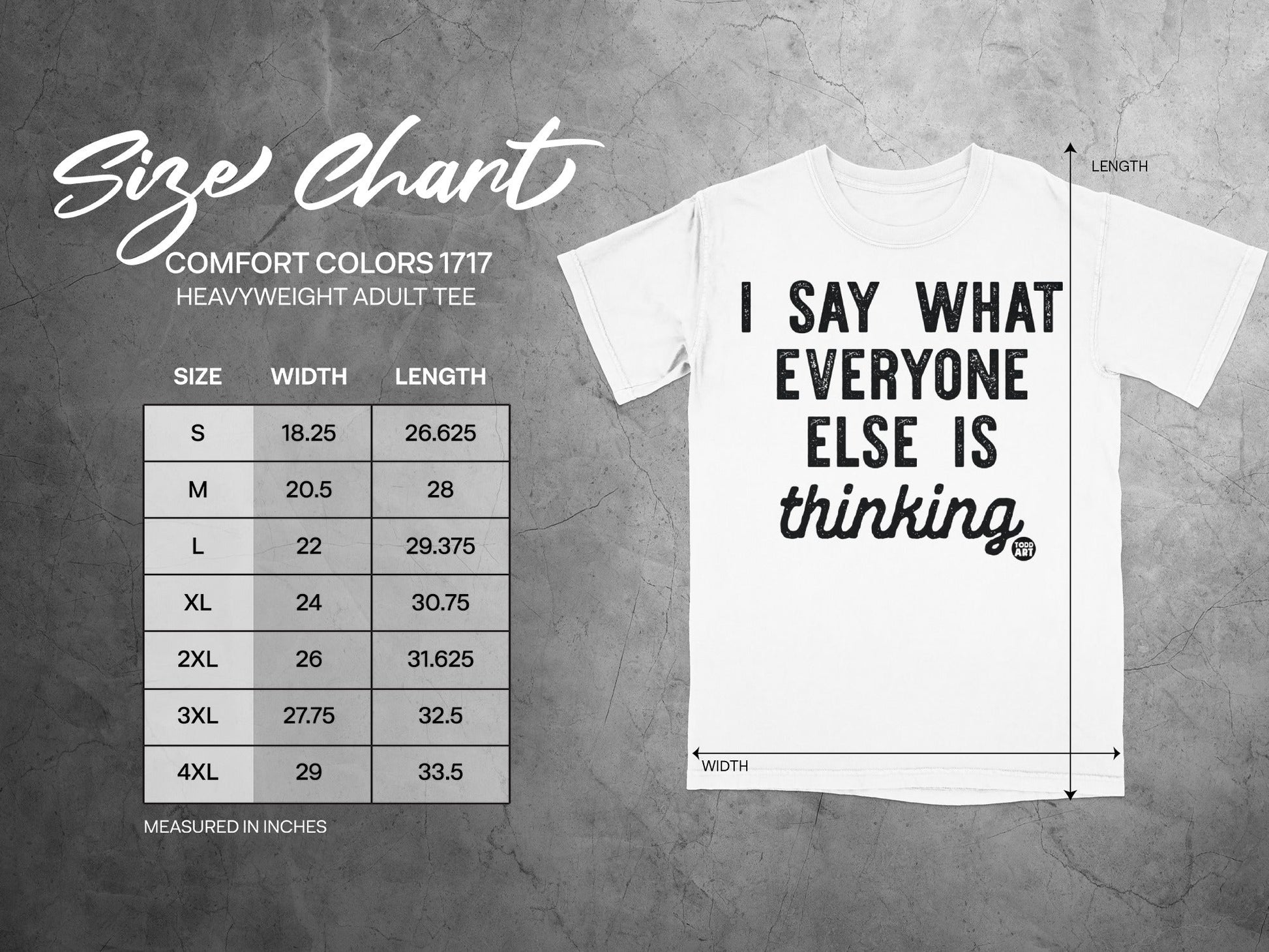 I Say What Everyone Else Is Thinking Adult Tee