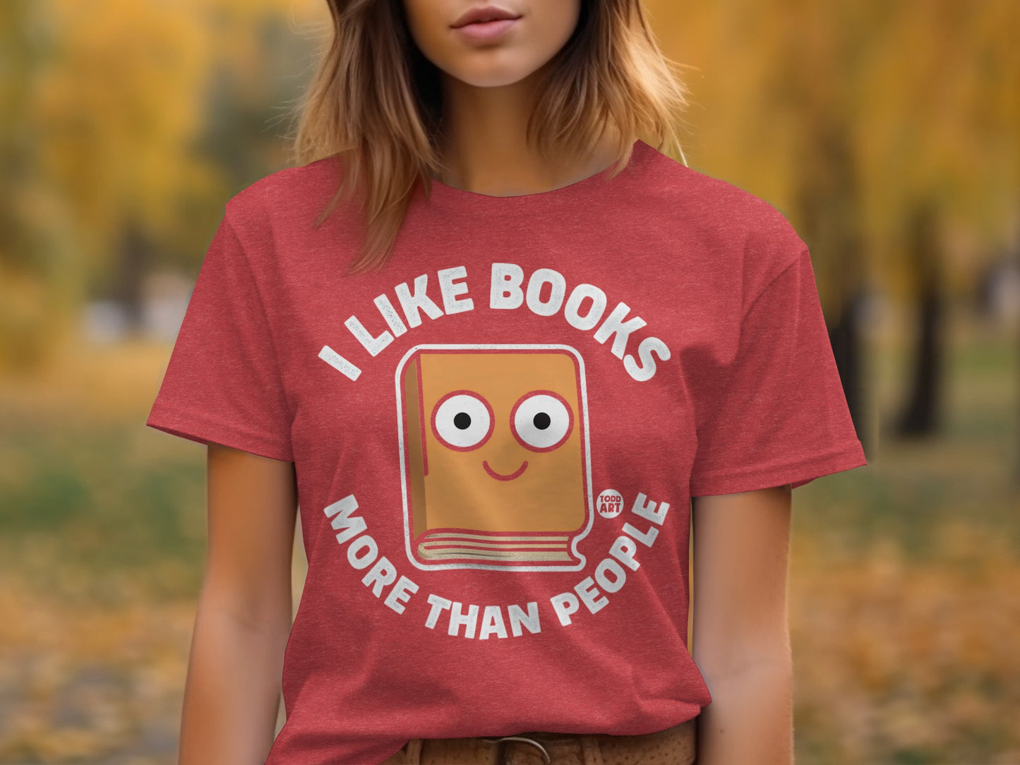 I Like Books More Than People Graphic Tee