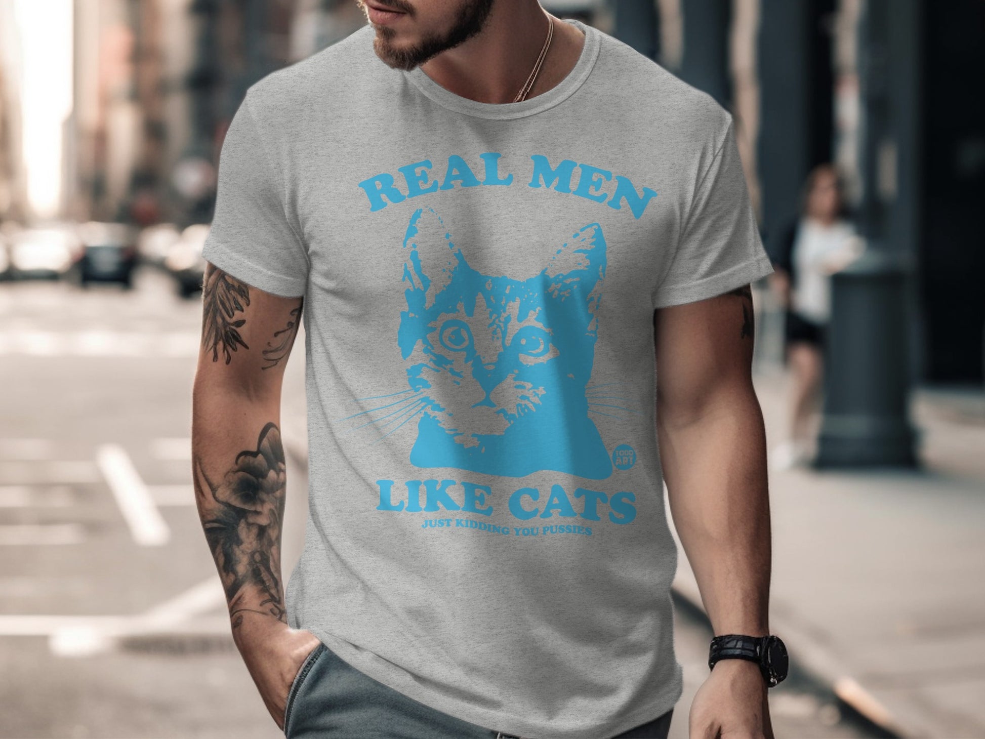 Real Men Like Cats Just Kidding You Pussies Shirt