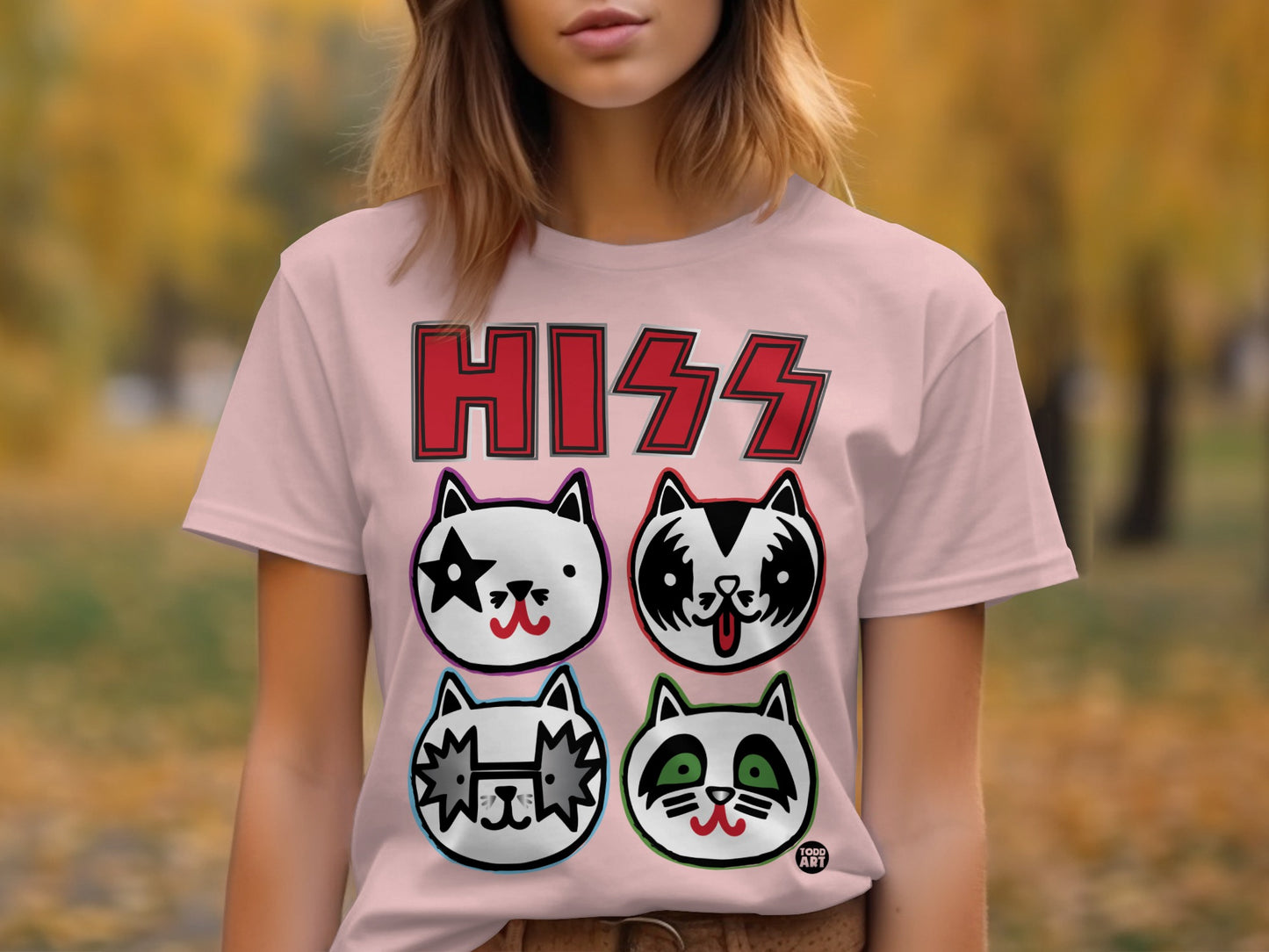 Cute Hiss Cat Graphic for Animal Lovers Shirt