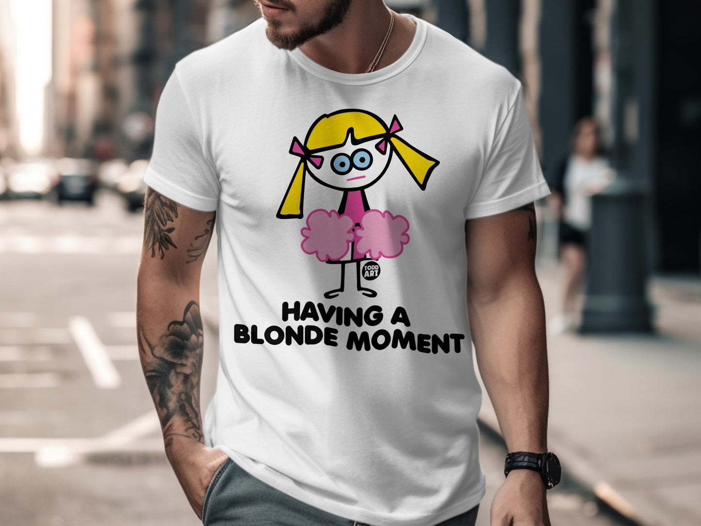 Having a Blonde Moment Graphic Tee Shirt