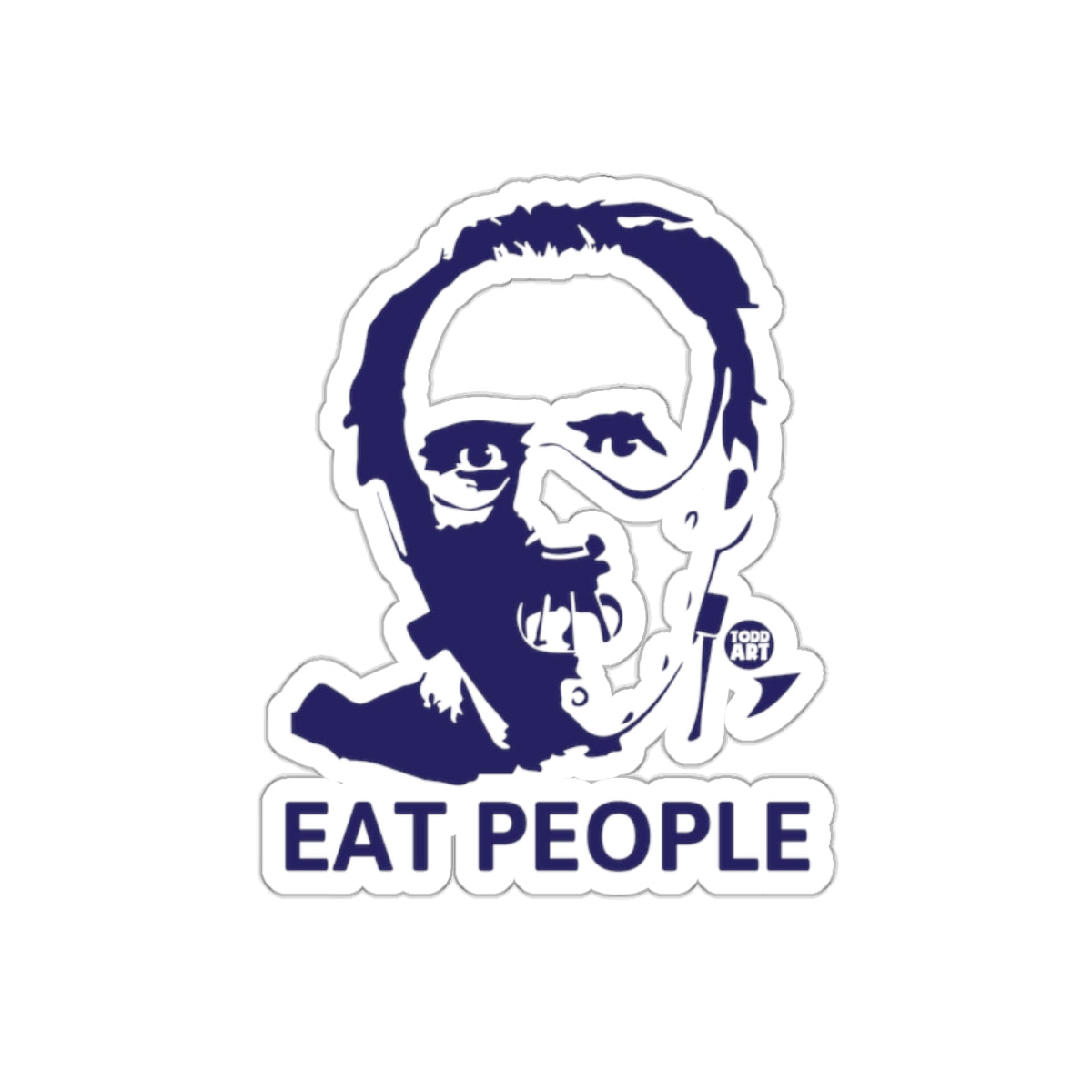 Eat People Hannibal Lecter Minimalist Illustration sticker