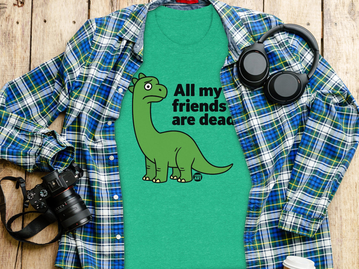 All My Friends Are Dead Dinosaur T-shirt