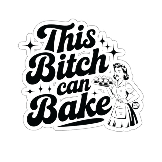 This Bitch can Bake Retro Lady Cupcakes Humorous 