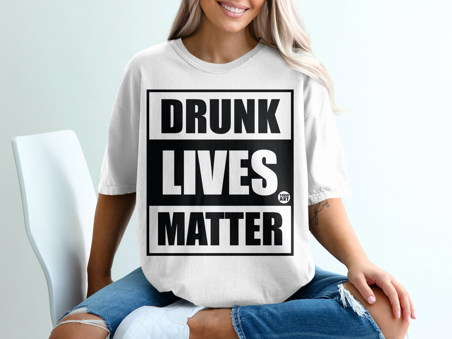 Funny Drunk Lives Matter Statement T-Shirt