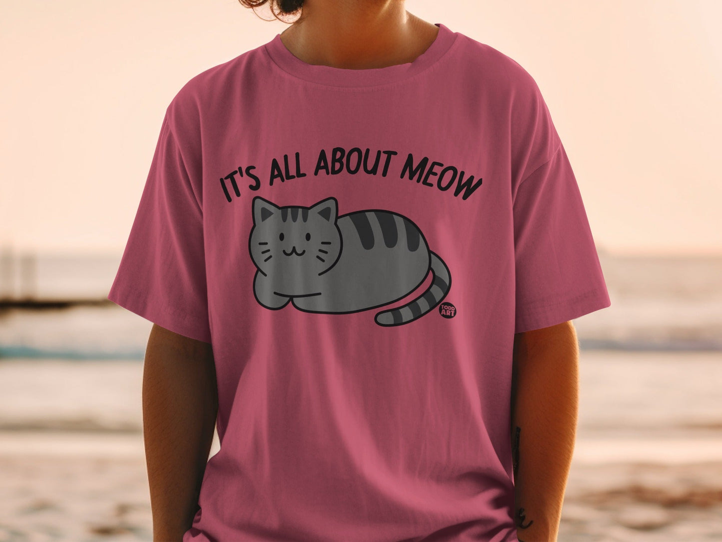 It's All About Meow Graphic Cat T-Shirt Product