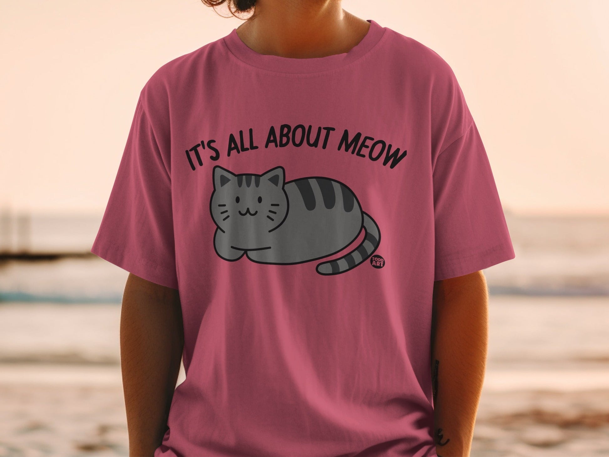 It's All About Meow Graphic Cat T-Shirt Product