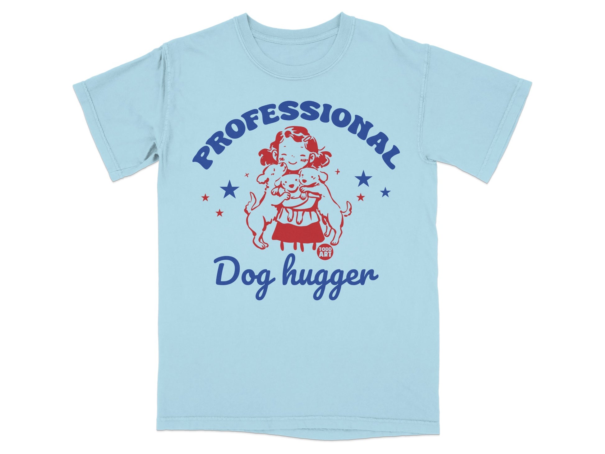 Professional Dog Hugger Graphic T-Shirt Apparel