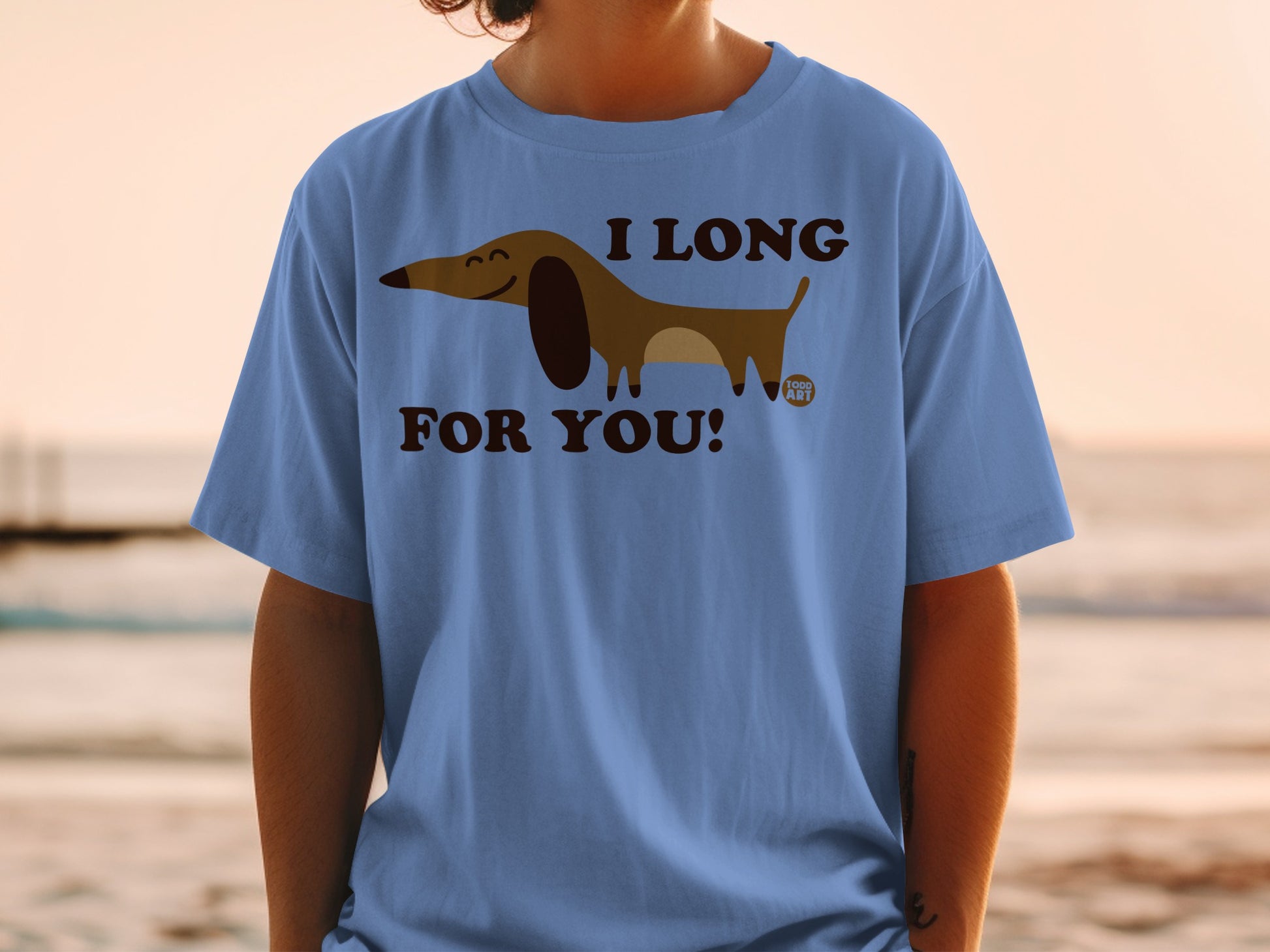 I Long For You Dachshund Dog Graphic T-Shirt