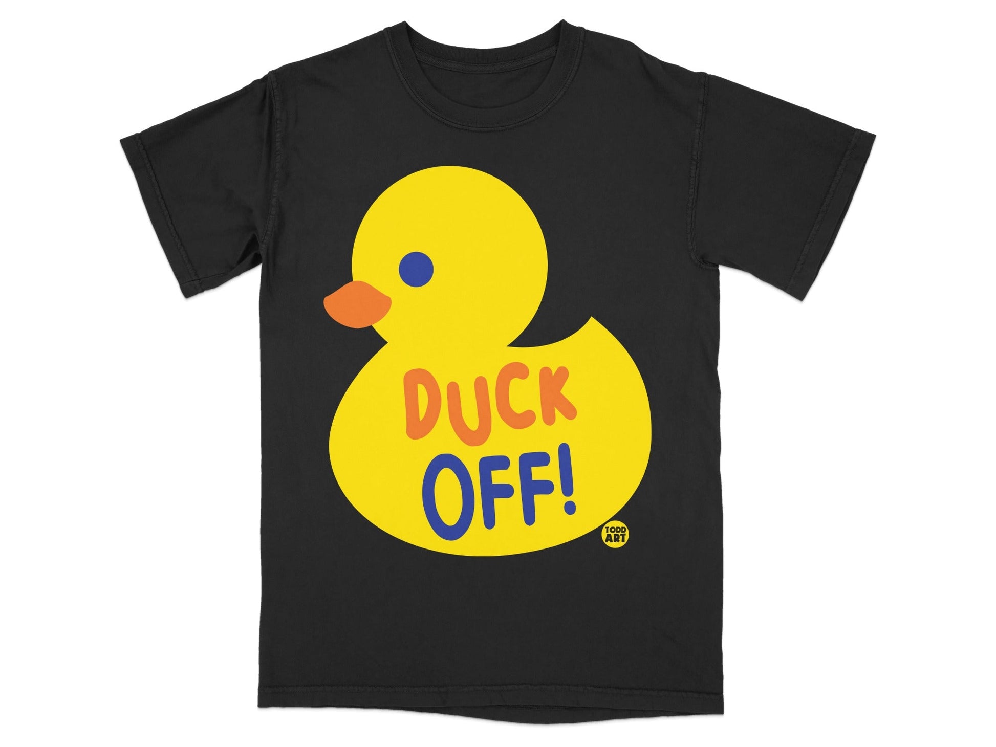 Duck Off Yellow Rubber Duck Graphic T-Shirt
