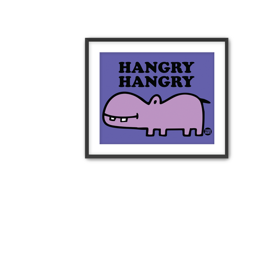 Hangry Hippo Fine Art Print