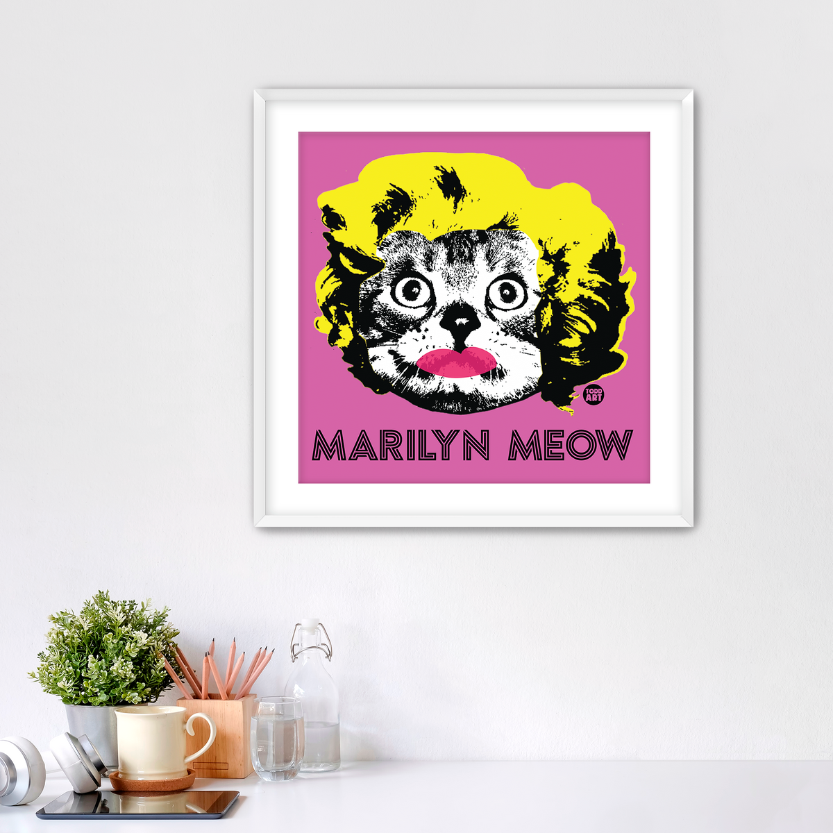 Marilyn Meow Fine Art Print