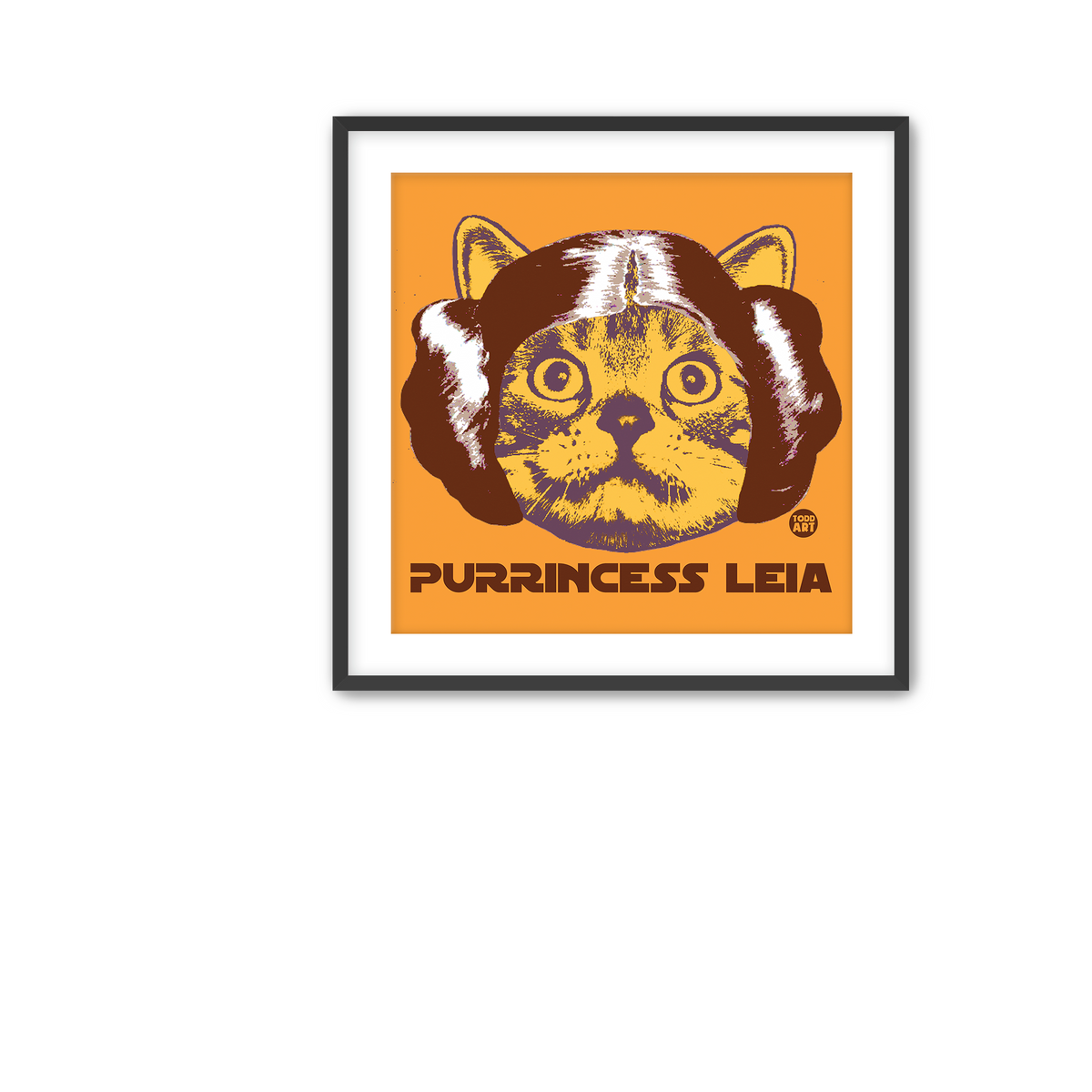 Purrincess Leia Fine Art Print