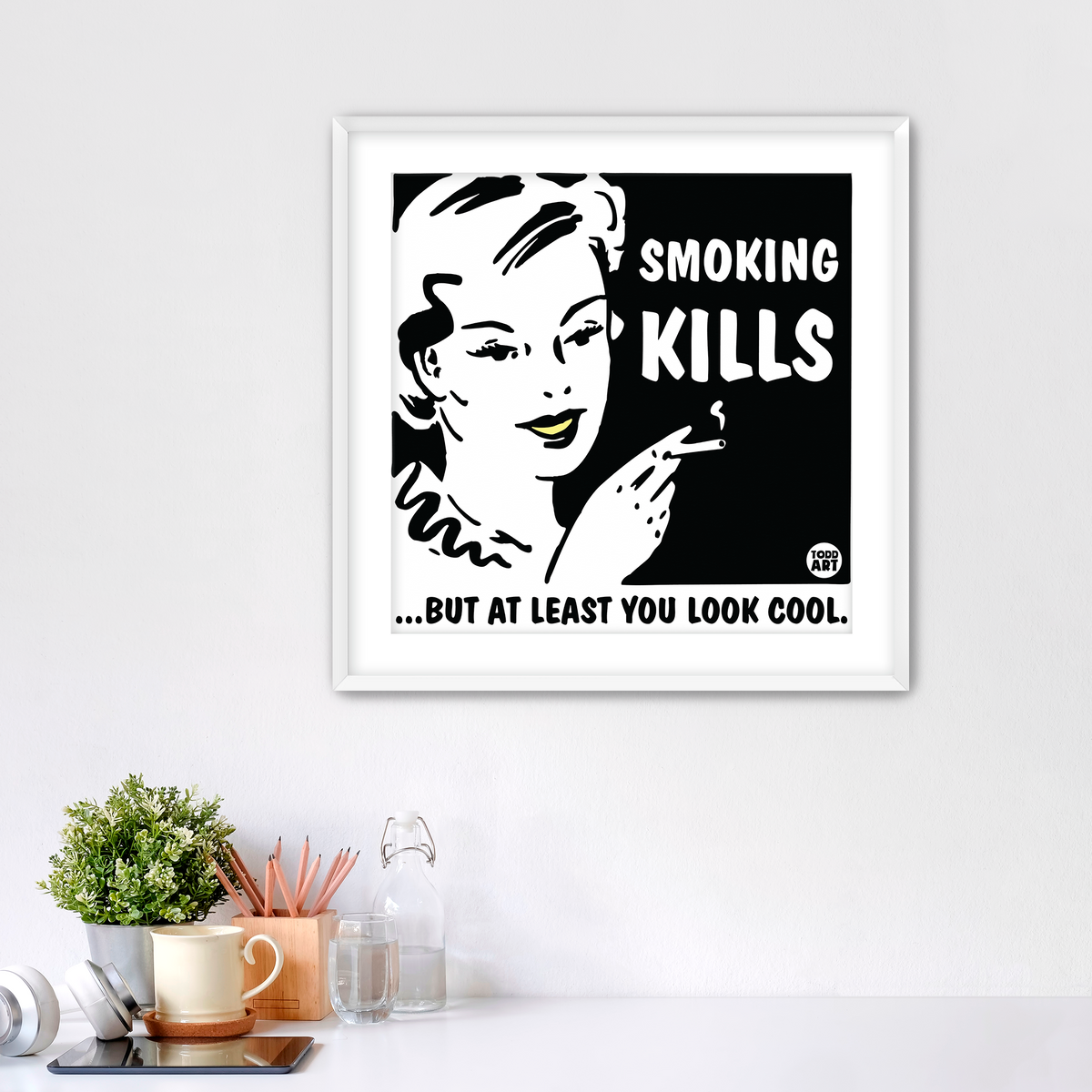 Smoking Kills Fine Art Print