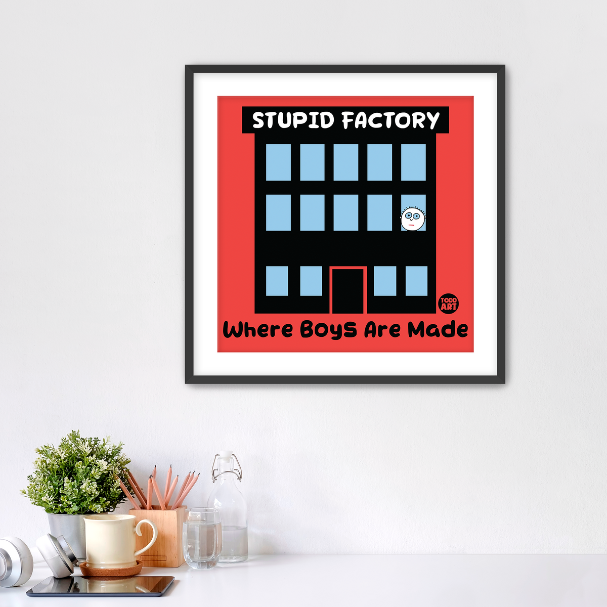 Stupid Factory Fine Art Print